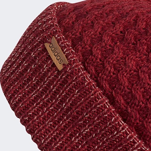 Adidas Women's Twilight II Lurex Ballie Beanie red - Picture 6 of 10